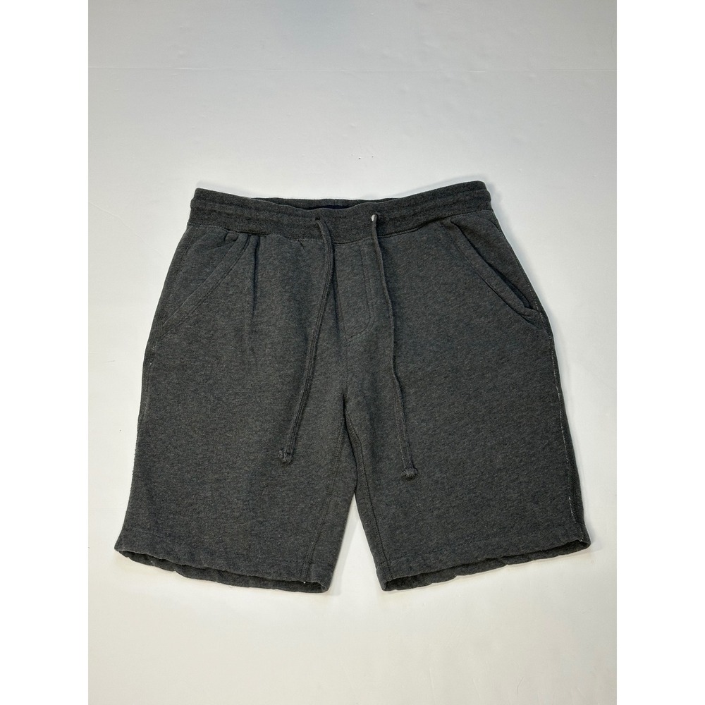 American Eagle Charcoal Gray Fleece Sweat Shorts Elastic Waist Activewear Size S